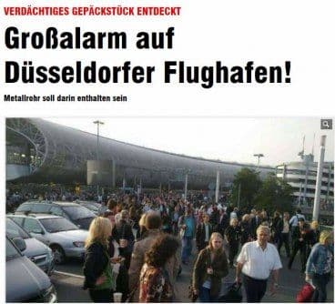 Uzbuna na aerodromu u Diseldorfu Uzbuna na aerodromu u Diseldorfu