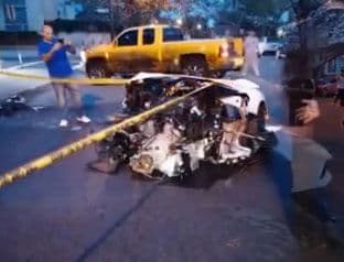 VIDEO: "Lamborgini" se prepolovio nakon udesa u Njujorku  VIDEO: "Lamborgini" se prepolovio nakon udesa u Njujorku