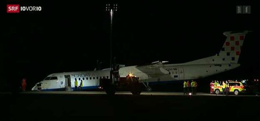 Avion Kroacija erlajnsa "sletio na nos" Avion Kroacija erlajnsa "sletio na nos"