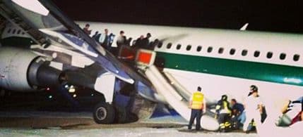 Rim: Avion Alitalije sletio sa piste Rim: Avion Alitalije sletio sa piste