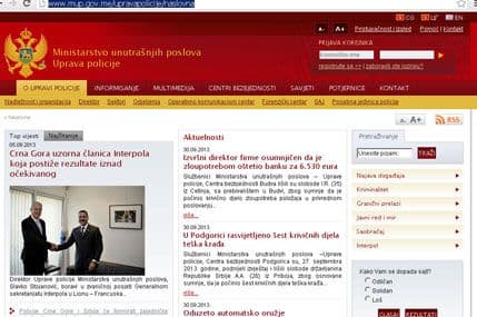 Nova internet prezentacija Uprave policije Nova internet prezentacija Uprave policije