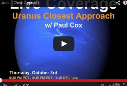 Pratite noćas uživo: Uran u opoziciji sa Zemljom i Suncem Pratite noćas uživo: Uran u opoziciji sa Zemljom i Suncem