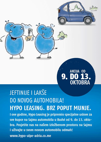 Hypo Alpe Adria lizing: Jeftinije i lakše do novog automobila Hypo Alpe Adria lizing: Jeftinije i lakše do novog automobila