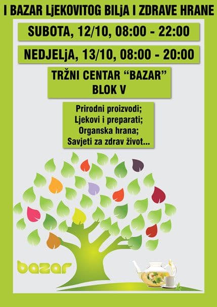 Prvi bazar ljekovitog bilja i zdrave hrane Prvi bazar ljekovitog bilja i zdrave hrane