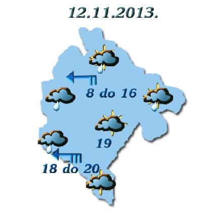 Sjutra oblačno sa slabom kišom Sjutra oblačno sa slabom kišom