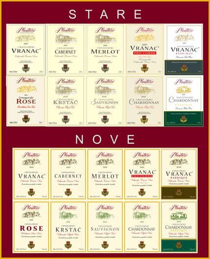 Plantaže: Redizajn etiketa vrhunskih vina Plantaže: Redizajn etiketa vrhunskih vina