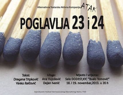 Repriza "Poglavlja 23 i 24" u DODEST-u Repriza "Poglavlja 23 i 24" u DODEST-u