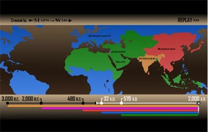 Pogledajte 5.000 godina religije u 90 sekundi Pogledajte 5.000 godina religije u 90 sekundi