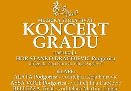 Koncert hora "Stanko Dragojević" i klapa "Alata", "Assa voce" i "Bellezza" kao poklon Tivtu Koncert hora "Stanko Dragojević" i klapa "Alata", "Assa voce" i "Bellezza" kao poklon Tivtu
