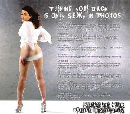 Gola advokatica kalendarima podržava Vikiliks Gola advokatica kalendarima podržava Vikiliks