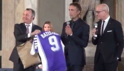 Batistuta u Kući slavnih u Firenci Batistuta u Kući slavnih u Firenci