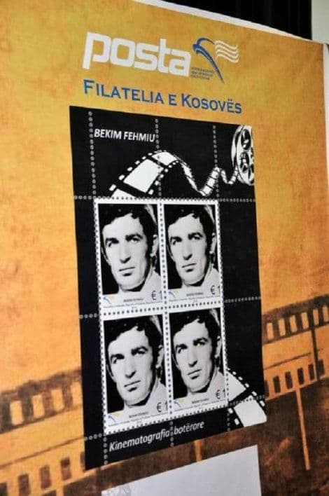 KOSOVO: Poštanska markica sa likom Bekima Fehmiua KOSOVO: Poštanska markica sa likom Bekima Fehmiua