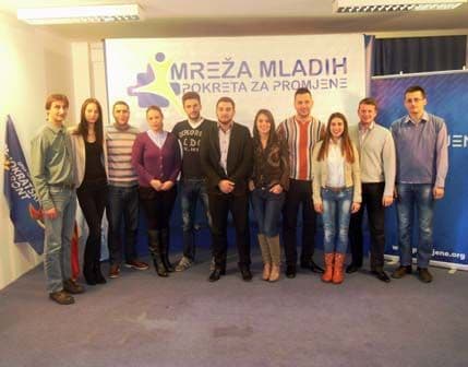 Konstituisano predsjedništvo Mreže mladih Pokreta za promjene Konstituisano predsjedništvo Mreže mladih Pokreta za promjene
