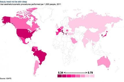 Znate li u kojim su zemljama plastične operacije najpopularnije? Znate li u kojim su zemljama plastične operacije najpopularnije?