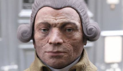 Rekonstruisano Robespjerovo lice sa posmrtne maske Rekonstruisano Robespjerovo lice sa posmrtne maske