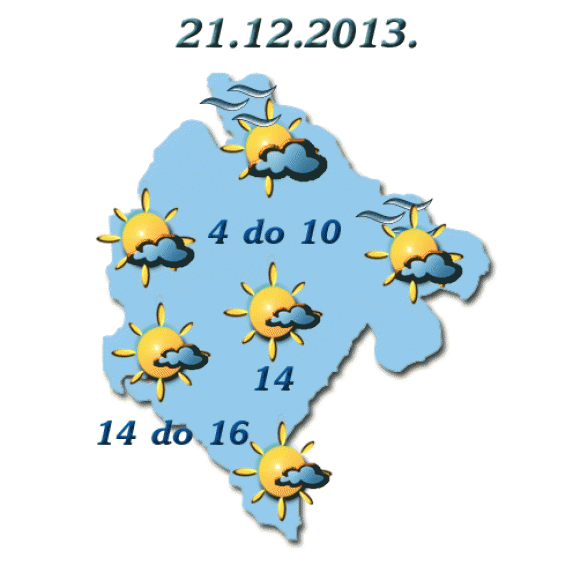 Danas pretežno sunčano, temperatura do 16 stepeni Danas pretežno sunčano, temperatura do 16 stepeni