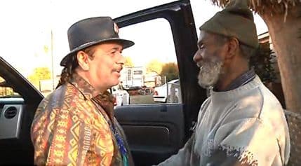 Karlos Santana sreo bivšeg bubnjara koji je 40 godina živio kao prosjak Karlos Santana sreo bivšeg bubnjara koji je 40 godina živio kao prosjak