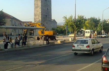 Zapaljeno vozilo u centru Podgorice Zapaljeno vozilo u centru Podgorice