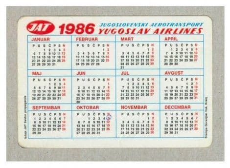 Ako ste sačuvali kalendar iz 1986. novi vam ne treba Ako ste sačuvali kalendar iz 1986. novi vam ne treba