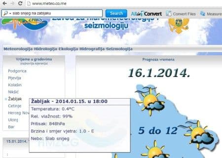 Konačno, snijeg na Žabljaku Konačno, snijeg na Žabljaku