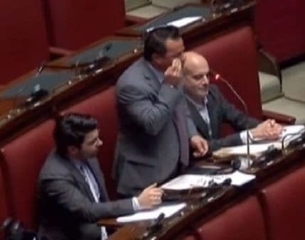 Ksenofobija u Italiji: Poslanik potamnio sebi lice Ksenofobija u Italiji: Poslanik potamnio sebi lice