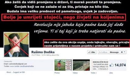 Tvorcu fejsbuk grupe "Rušimo Dodika" policija pretresla kuću i satima ga saslušavala Tvorcu fejsbuk grupe "Rušimo Dodika" policija pretresla kuću i satima ga saslušavala
