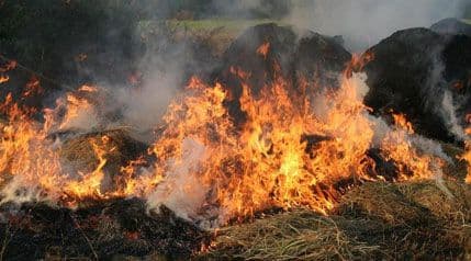 Nikšić: Izgorjela štala Nikšić: Izgorjela štala