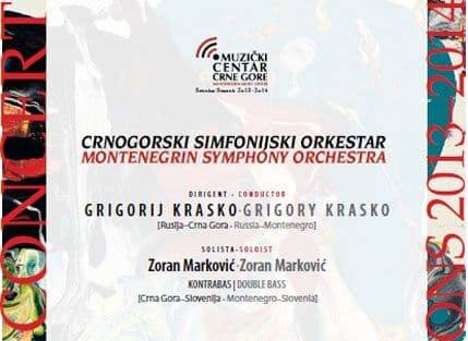 CSO i kontrabasista Zoran Marković na Velikoj sceni CSO i kontrabasista Zoran Marković na Velikoj sceni