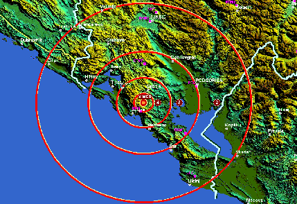 Zemljotres srednje jačine kod Očinića Zemljotres srednje jačine kod Očinića