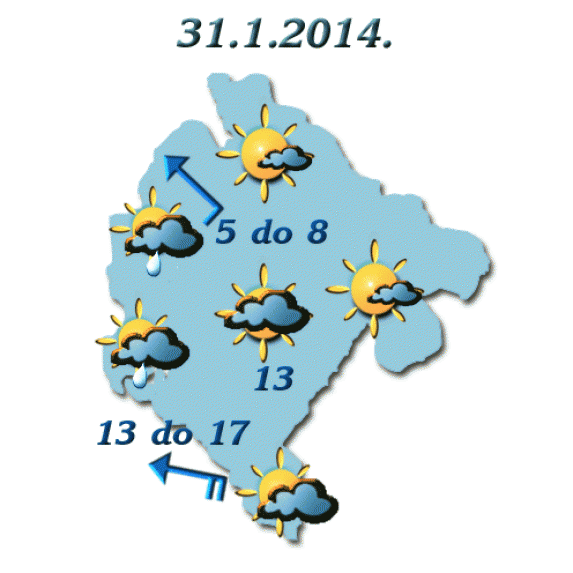 Danas uglavnom suvo, do 17 stepeni Danas uglavnom suvo, do 17 stepeni