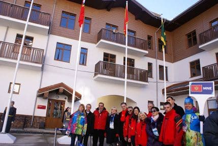 ZOI: Svečano podignuta crnogorska zastava ZOI: Svečano podignuta crnogorska zastava