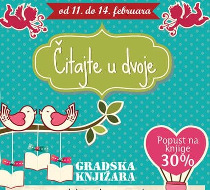 NOVA KNJIGA: Čitajte u dvoje uz 30 odsto popusta NOVA KNJIGA: Čitajte u dvoje uz 30 odsto popusta