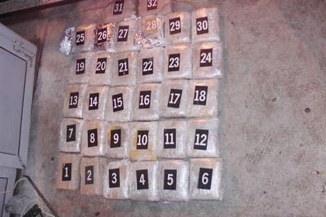 Zaplijenjeno oko 35 kilograma skanka Zaplijenjeno oko 35 kilograma skanka