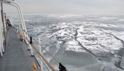Zamrznuta Velika jezera u Mičigenu Zamrznuta Velika jezera u Mičigenu