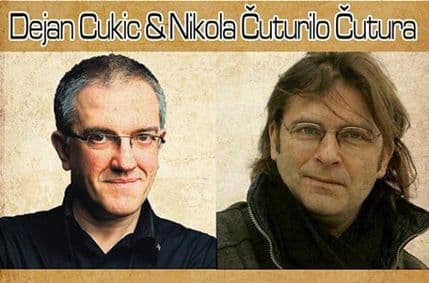 Dejan Cukić i Nikola Čuturilo u lokalu „Greenwich“ Dejan Cukić i Nikola Čuturilo u lokalu „Greenwich“