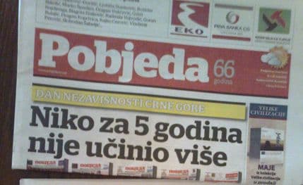 Tužilaštvo odbilo Medojevićev zahtjev za zabranu Pobjede; Stano: Sloboda govora važi za svakoga Tužilaštvo odbilo Medojevićev zahtjev za zabranu Pobjede; Stano: Sloboda govora važi za svakoga