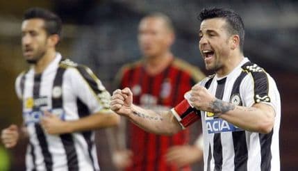 Serija A: Di Natale presudio Milanu Serija A: Di Natale presudio Milanu