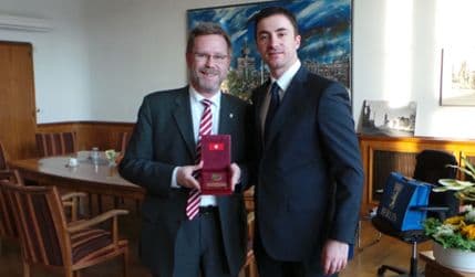 Bogdanović sa Rajnhardom Nojmanom Bogdanović sa Rajnhardom Nojmanom