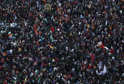Sukobi demonstranata i policije u Madridu Sukobi demonstranata i policije u Madridu