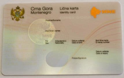 Dan: Za ličnu kartu 90 EUR Dan: Za ličnu kartu 90 EUR