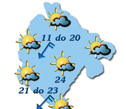 Sjutra sunčano i uglavnom suvo Sjutra sunčano i uglavnom suvo