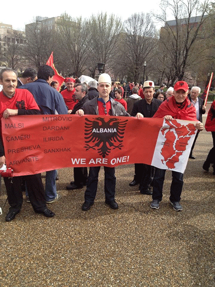 FOTO: Protest Albanaca ispred Bijele kuće FOTO: Protest Albanaca ispred Bijele kuće