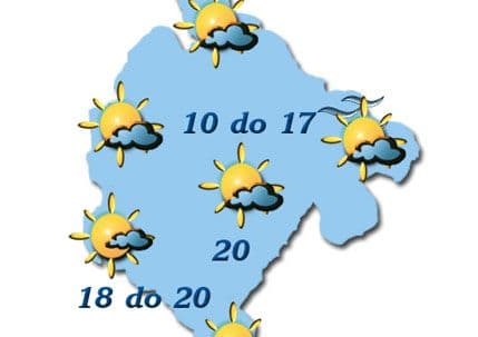 Sunčano, uz slabu oblačnost Sunčano, uz slabu oblačnost