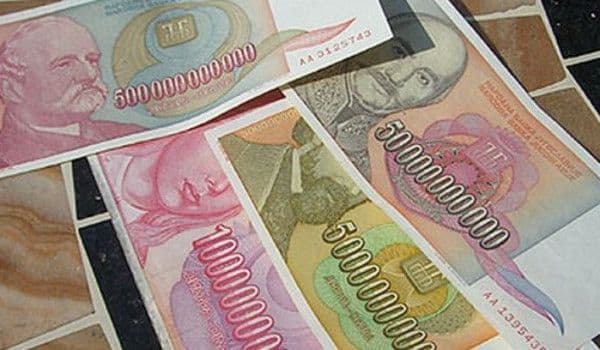 Jedna od najtežih hiperinflacija zabilježena u SRJ Jedna od najtežih hiperinflacija zabilježena u SRJ