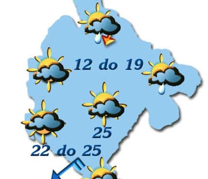 Danas oblačno, tokom noći ponegdje slaba kiša Danas oblačno, tokom noći ponegdje slaba kiša