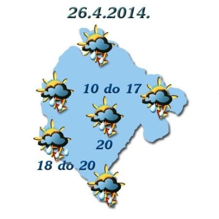 Sjutra oblačno, povremeno kiša Sjutra oblačno, povremeno kiša
