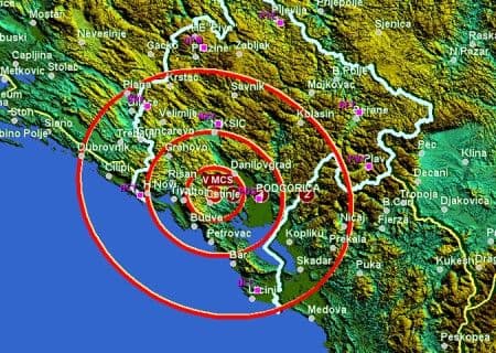 Zemljotres od 3,5 Rihtera potresao Crnu Goru Zemljotres od 3,5 Rihtera potresao Crnu Goru