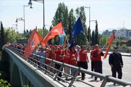 Sjutra protestna šetnja USSCG Sjutra protestna šetnja USSCG
