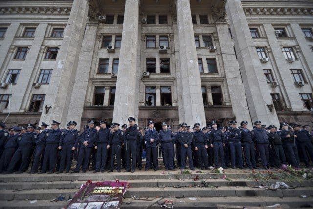 Napad na policiju u Odesi Napad na policiju u Odesi