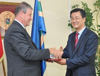 Ambasador Kine u oproštajnoj posjeti Baru Ambasador Kine u oproštajnoj posjeti Baru